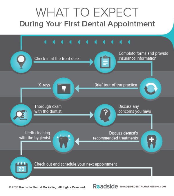 Has it been a while since your last dental appointment? This infographic explains what to expect.